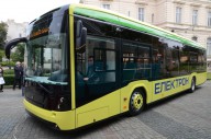 Нові тролейбуси «Електрон» на вулицях Хмельницького